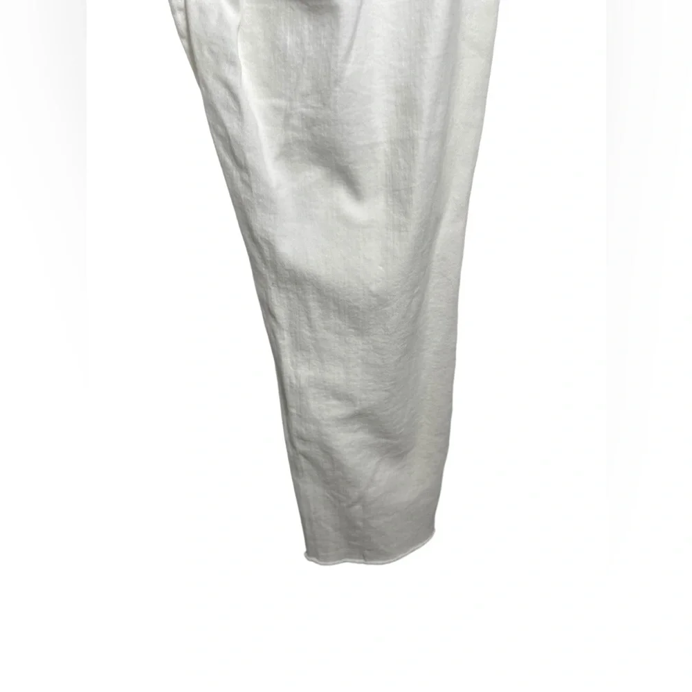 Michael Kors‎ jeans size 14 white stretch cropped frayed ankle jeans 💙💙